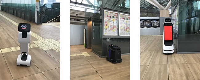 0229oki3 - OKI、JR東の高輪ゲートウェイ駅で災害発生時のロボットのあり方を実証実験