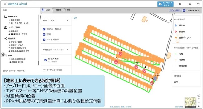 0417aerosense4 - エアロセンス、ドローン写真測量・基準点測量解析クラウドアプリのUIを全面刷新