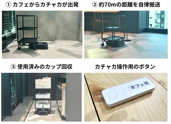 0225pfrobotics2 - プリファードロボ、戸田建設が新本社ビルに自律搬送ロボ導入、ドリンクカップ回収で活用