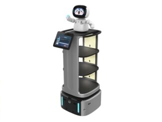 コミュニケーションロボ搭載の自律搬送ロボット「Collibot（コリボ）」