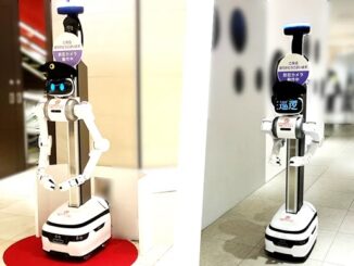 0410taisei 阪急うめだ本店(大阪市)に追加導入されたユーゴーのアバター警備ロボット「ugo TS」
