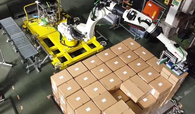 0516remoterobotics1 リモートロボティクス、川崎重工と川重岐阜エンジニアリングが開発した「自動デパレタイズシステム」