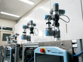 「ポリテクセンター関西」に導入された小型協働ロボット「UR3e」
