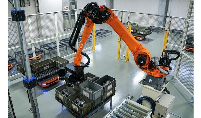 0610mujin 三五が導入したムジンの自動化ソリューションの知能ロボットとAGV