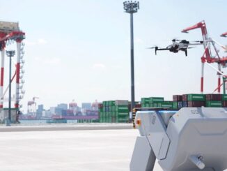 0623nttcom1 ドローンポートから離陸する「Skydio X10」