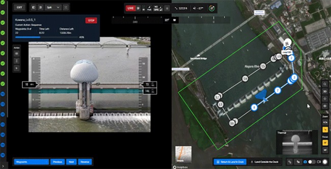 0627nttcom5 - NTTコム、ドローンポートとスターリンク活用しレベル3.5飛行ドローンの遠隔点検に成功