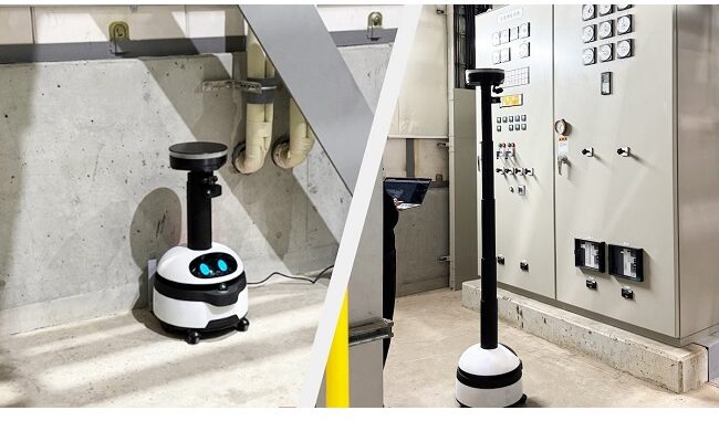 0715ugo カナデビアのごみ焼却発電施設で電気設備点を行う「ugo mini(ユーゴーミニ)」