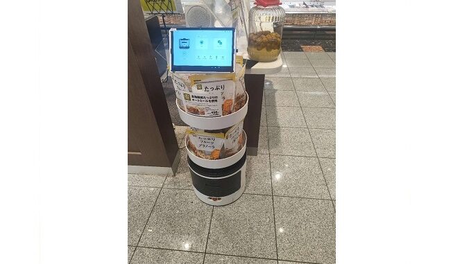 静鉄ストアの掛川店にテスト導入された業務用清掃ロボット「J30S」