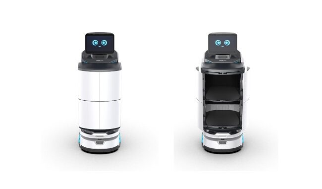 パスワードロック扉付き屋内配送・配膳ロボット「Lanky Porter Box（ランキーポーターボックス）」
