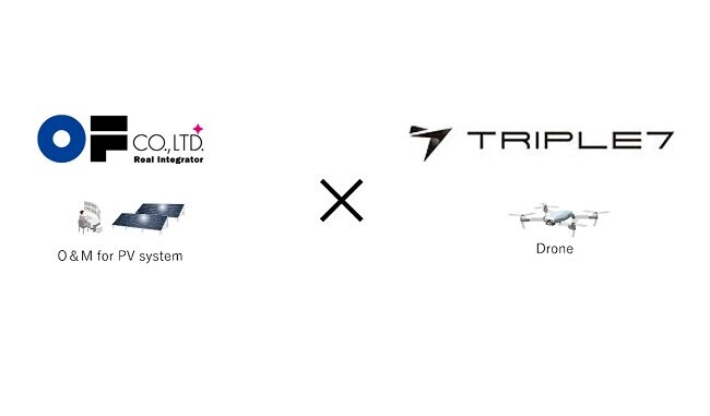オーエフ、TRIPLE7とドローンの特高・高圧太陽光発電所ケーブル盗難対策サービスを実証