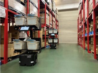 ケイヒン配送の横浜商品センターで稼働中の「ラピュタPA-AMR大容量モデル」