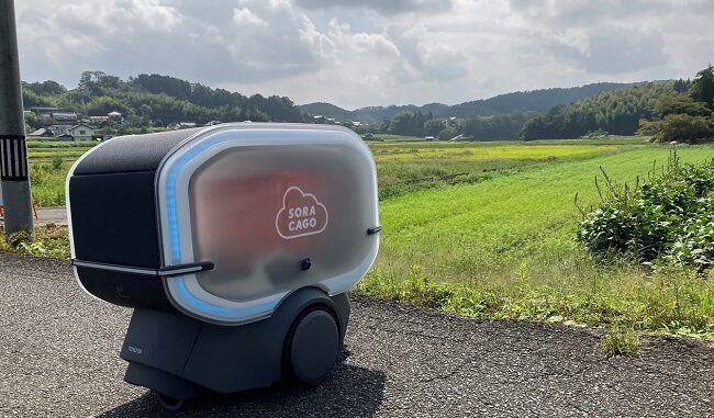 実証で走行予定のトヨタ自動車の小型・低速ロボット「SORA CAGO（ソラカーゴ）」