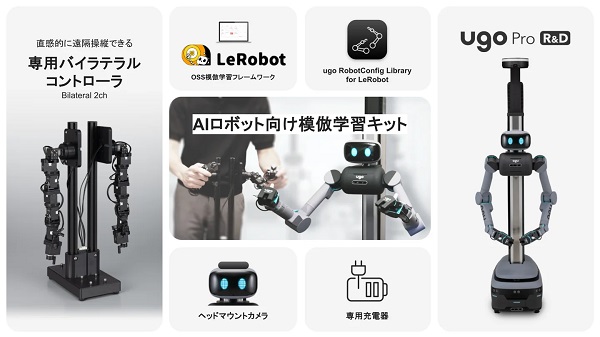 0113forcesteed2 - Forcesteed Robotics、ユーゴーのAIロボット模倣学習キットの提供開始 フィジカルAI導入を支援