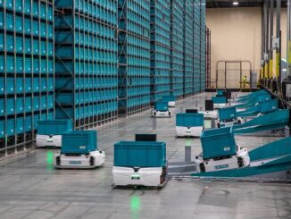 相模原テクニカルセンターで稼働する「Skypod」