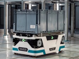 MUSINSAの新設物流センターで稼働する「Skypod（スカイポッド）」