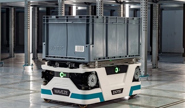 MUSINSAの新設物流センターで稼働する「Skypod（スカイポッド）」