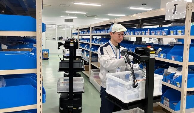 シスメックスRAの新工場で稼働する「ラピュタPA-AMR」