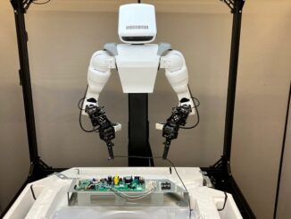 開発したフィジカルAIを搭載したロボット
