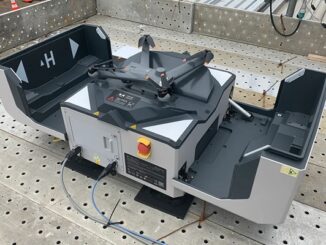 設置した自動充電ポート付きドローン