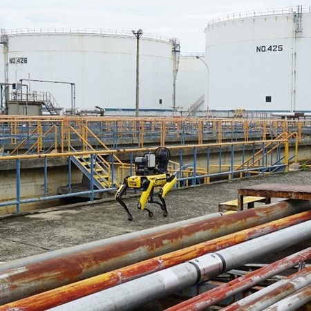 コスモ石油、堺製油所で四足歩行ロボの設備点検PoCを開始 0709cosmoenergy2 - コスモ石油、堺製油所で四足歩行ロボの設備点検PoCを開始