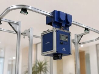カメラとAI画像認識を搭載したレールロボットのデモ機