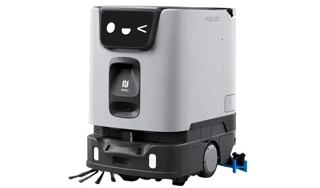 AI搭載の小規模店舗向け清掃ロボット「PUDU ET1」