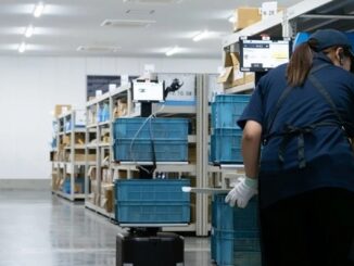 オリオン機械の須坂インター工場で稼働中の「ラピュタPA-AMR」