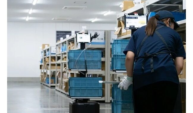 オリオン機械の須坂インター工場で稼働中の「ラピュタPA-AMR」