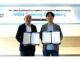 （左から）水原弘人・東京貿易ホールディングス スマートマニュファクチャリングセグメントCEO、チョン・テヨン・プライフ代表取締役CEO