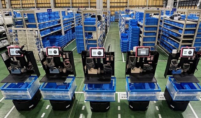 日本通運の静岡支店・沼津物流センターで稼働する「ラピュタPA-AMR」